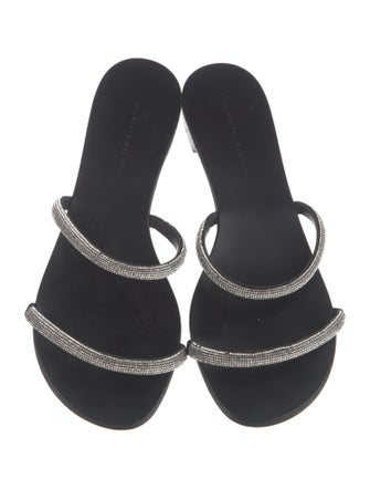 Giuseppe Zanotti Crystal Crystal Embellishments Slides