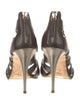 Giuseppe Zanotti Leather Cutout Accent Sandals