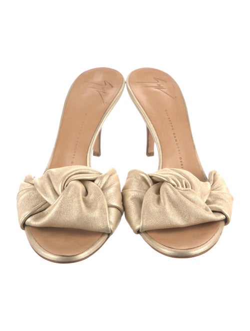Giuseppe Zanotti Leather Slides