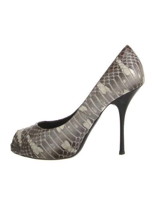 Giuseppe Zanotti Python Animal Print Pumps