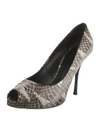 Giuseppe Zanotti Python Animal Print Pumps