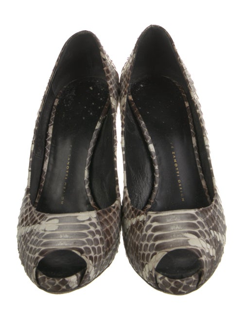 Giuseppe Zanotti Python Animal Print Pumps