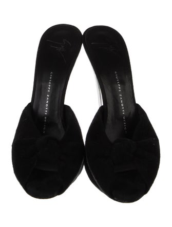 Giuseppe Zanotti Velvet Slides
