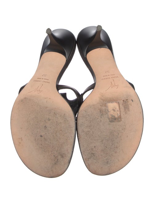 Giuseppe Zanotti Leather Crystal Embellishments Slides