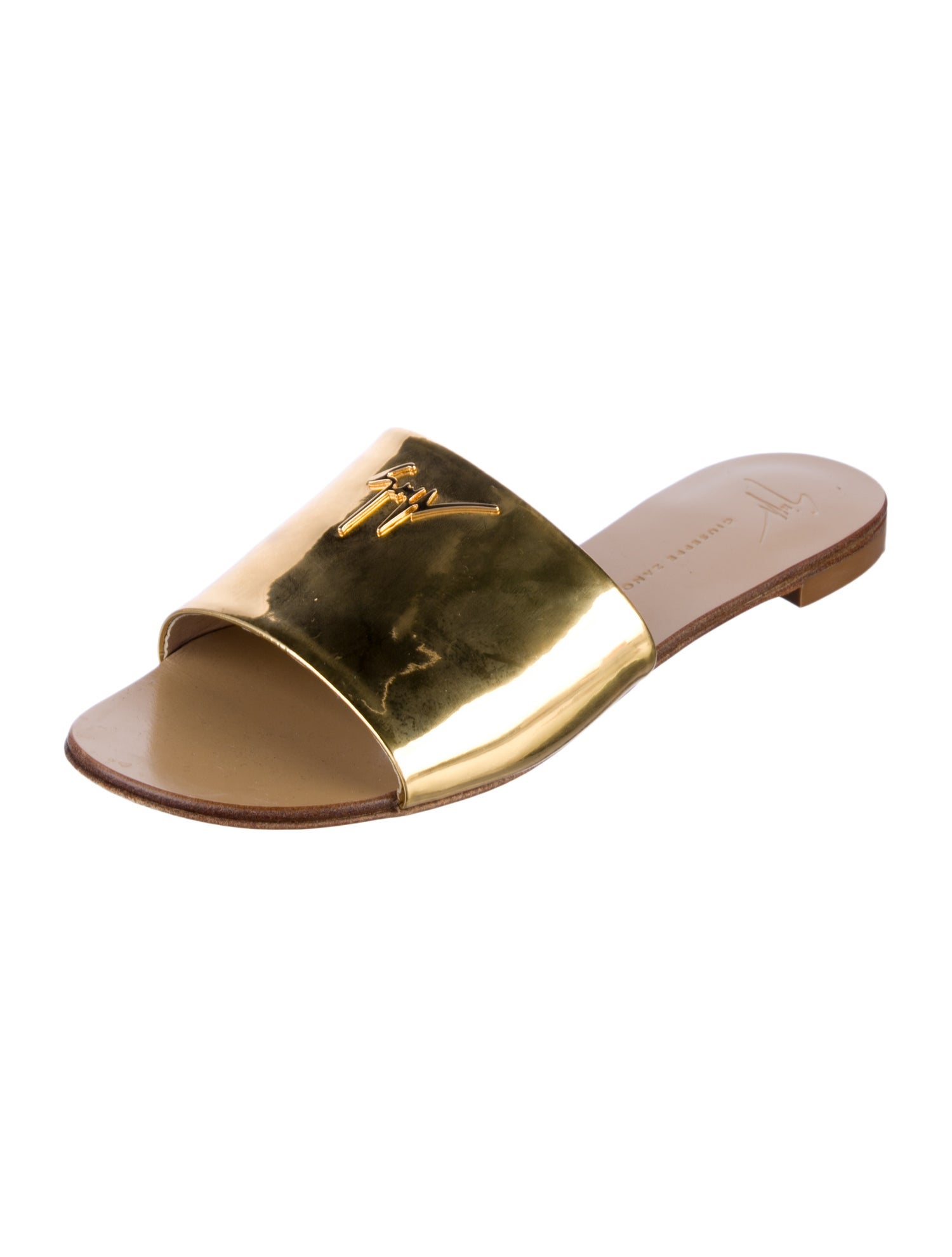 Giuseppe Zanotti Patent Leather Slides