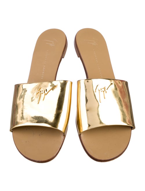 Giuseppe Zanotti Patent Leather Slides