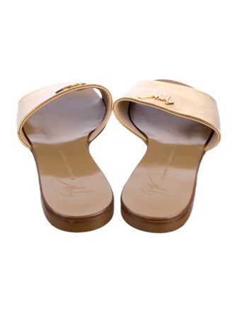 Giuseppe Zanotti Patent Leather Slides