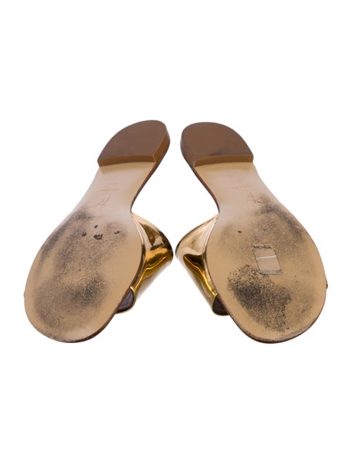 Giuseppe Zanotti Patent Leather Slides