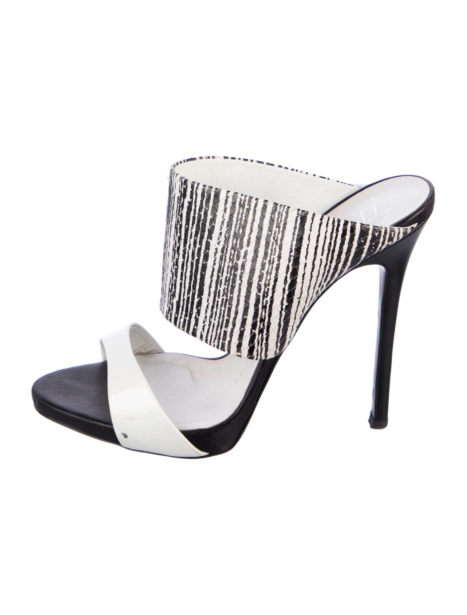 Giuseppe Zanotti Leather Printed Slides