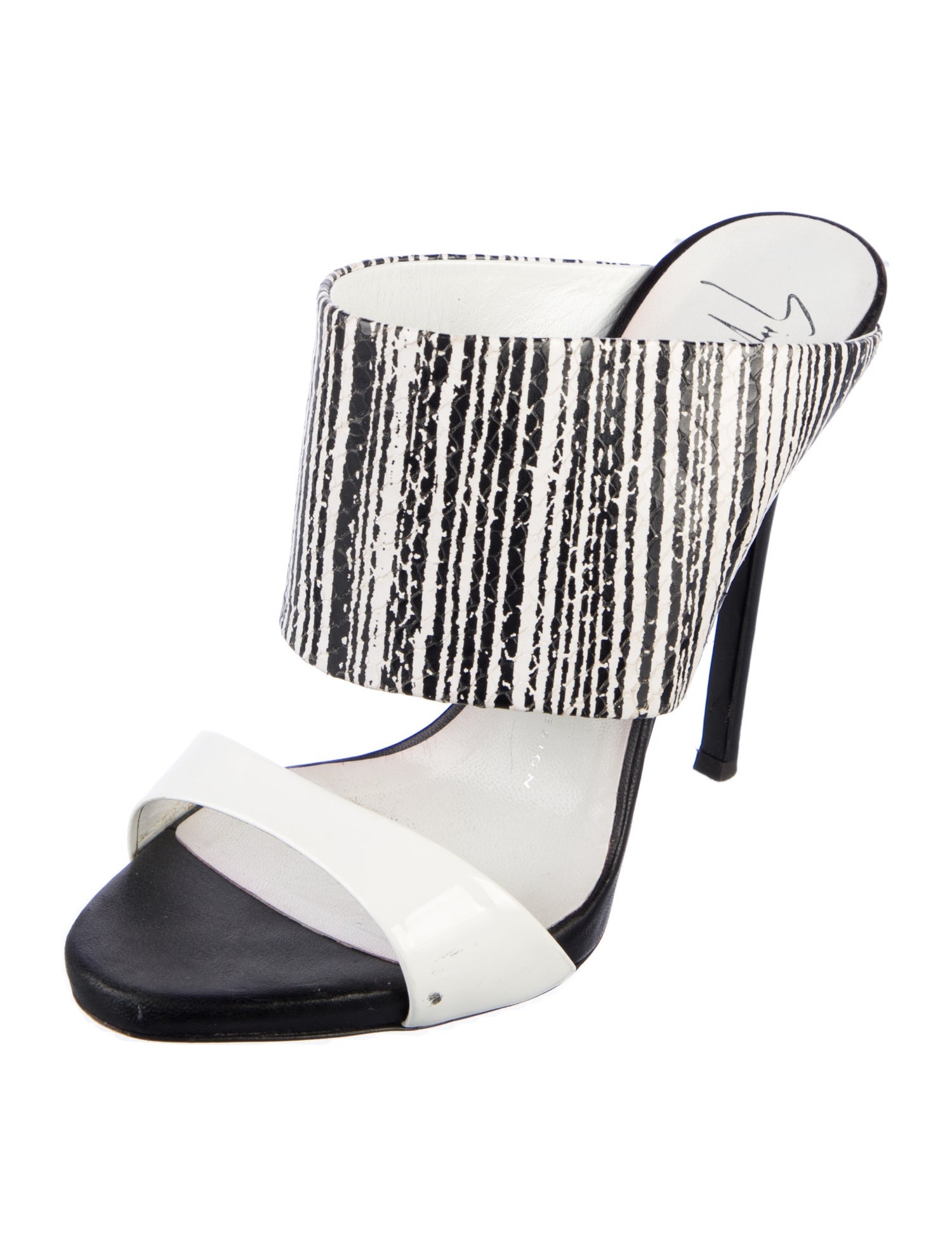 Giuseppe Zanotti Leather Printed Slides