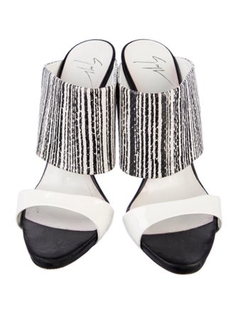 Giuseppe Zanotti Leather Printed Slides