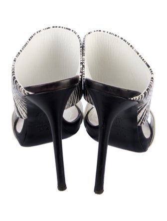 Giuseppe Zanotti Leather Printed Slides