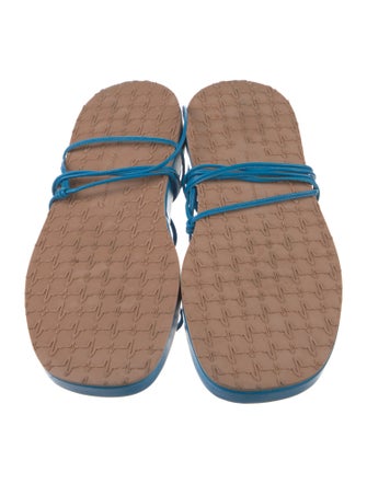 Gianvito Rossi Leather Cutout Accent Gladiator Sandals