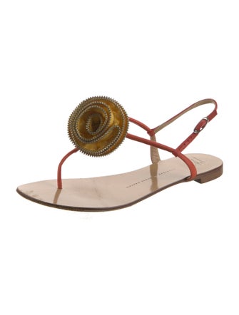 Giuseppe Zanotti Leather T-Strap Sandals