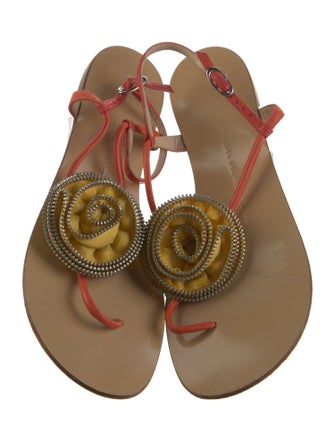 Giuseppe Zanotti Leather T-Strap Sandals