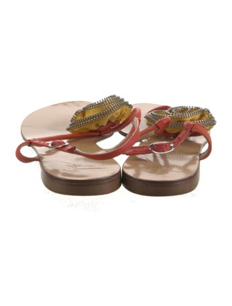 Giuseppe Zanotti Leather T-Strap Sandals