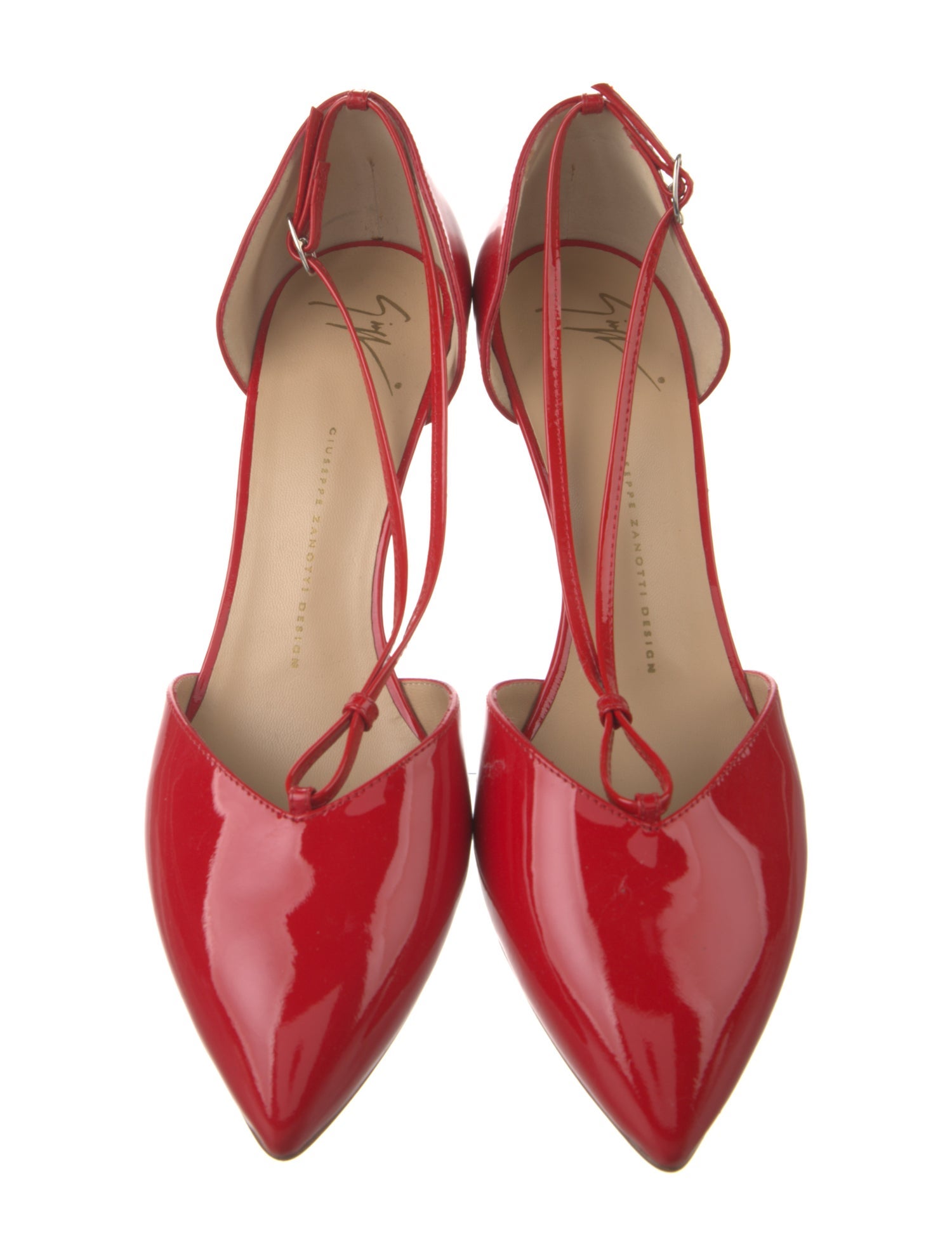 Giuseppe Zanotti Patent Leather T-Strap Pumps