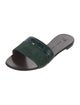 Giuseppe Zanotti Suede Leather Trim Embellishment Slides