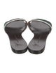 Giuseppe Zanotti Suede Leather Trim Embellishment Slides