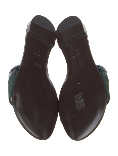 Giuseppe Zanotti Suede Leather Trim Embellishment Slides