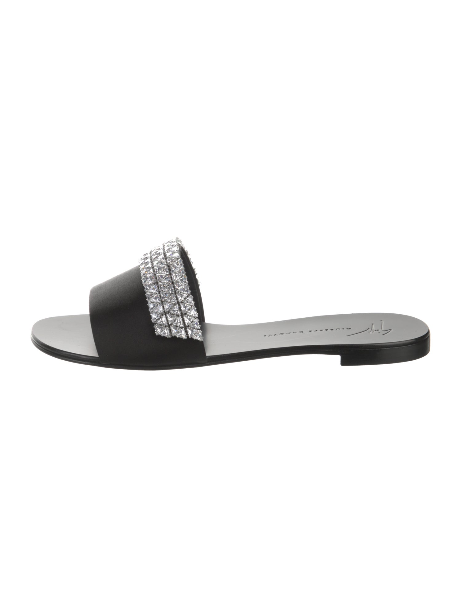 Giuseppe Zanotti Suede Colorblock Pattern Slides