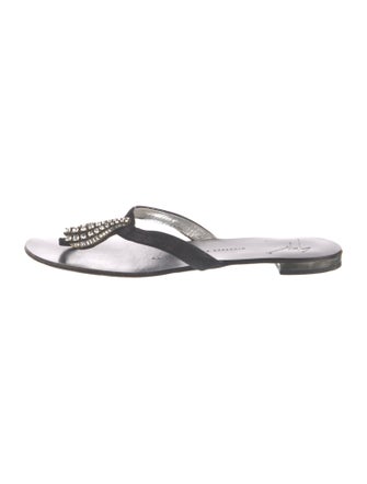 Giuseppe Zanotti Leather Slides