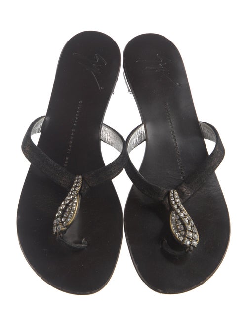 Giuseppe Zanotti Leather Slides