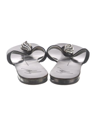 Giuseppe Zanotti Leather Slides