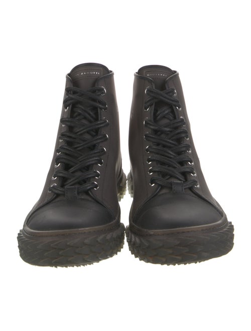 Giuseppe Zanotti Rubber Lace-Up Boots
