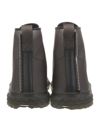 Giuseppe Zanotti Rubber Lace-Up Boots