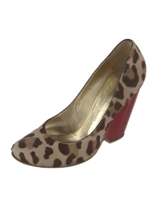 Giuseppe Zanotti Ponyhair Animal Print Pumps