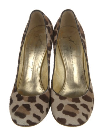Giuseppe Zanotti Ponyhair Animal Print Pumps