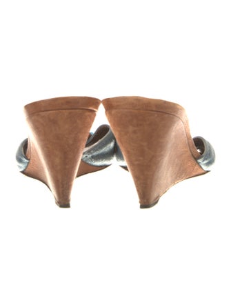 Giuseppe Zanotti Suede Floral Print Slides