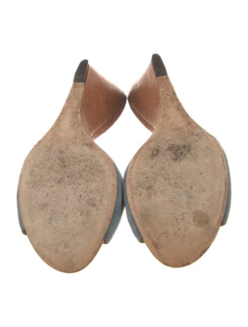 Giuseppe Zanotti Suede Floral Print Slides