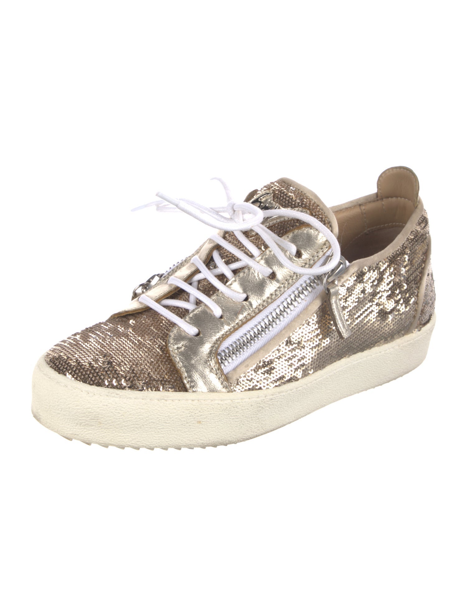 Giuseppe Zanotti Sequins Colorblock Pattern Sneakers