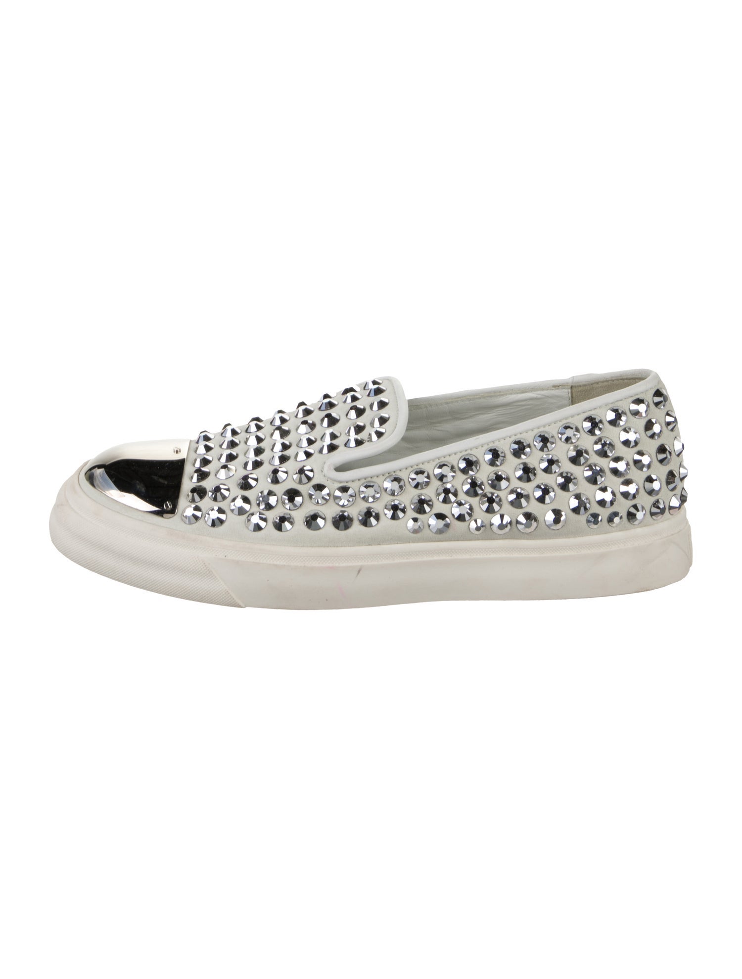 Giuseppe Zanotti Suede Studded Accents Sneakers