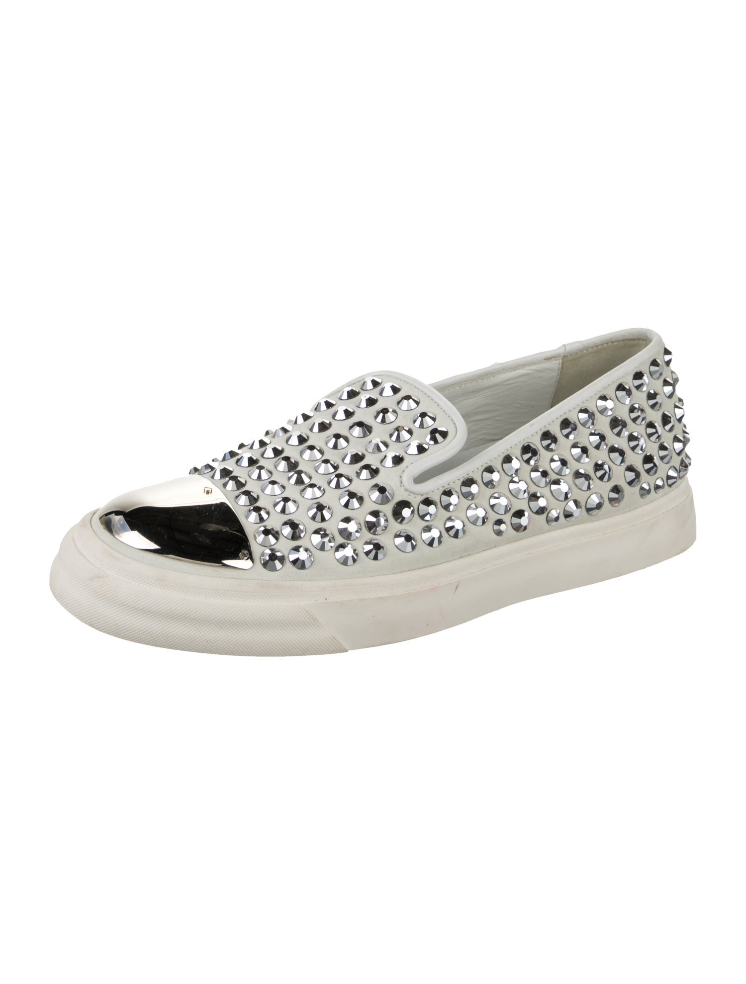 Giuseppe Zanotti Suede Studded Accents Sneakers