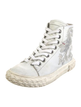 Giuseppe Zanotti Leather Printed Sneakers