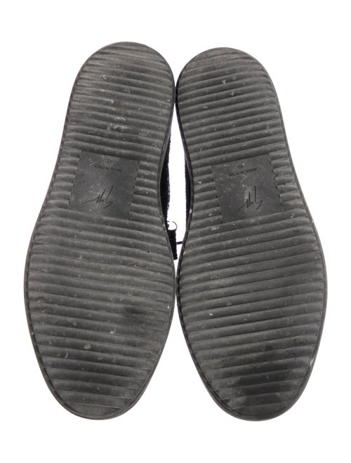 Giuseppe Zanotti Velvet Wedge Sneakers