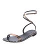 Giuseppe Zanotti Patent Leather Crystal Embellishments Gladiator Sandals