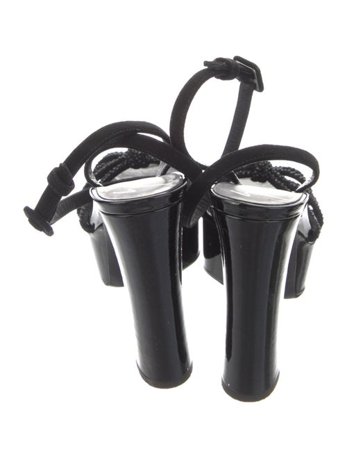 Giuseppe Zanotti Patent Leather Crystal Embellishments Sandals