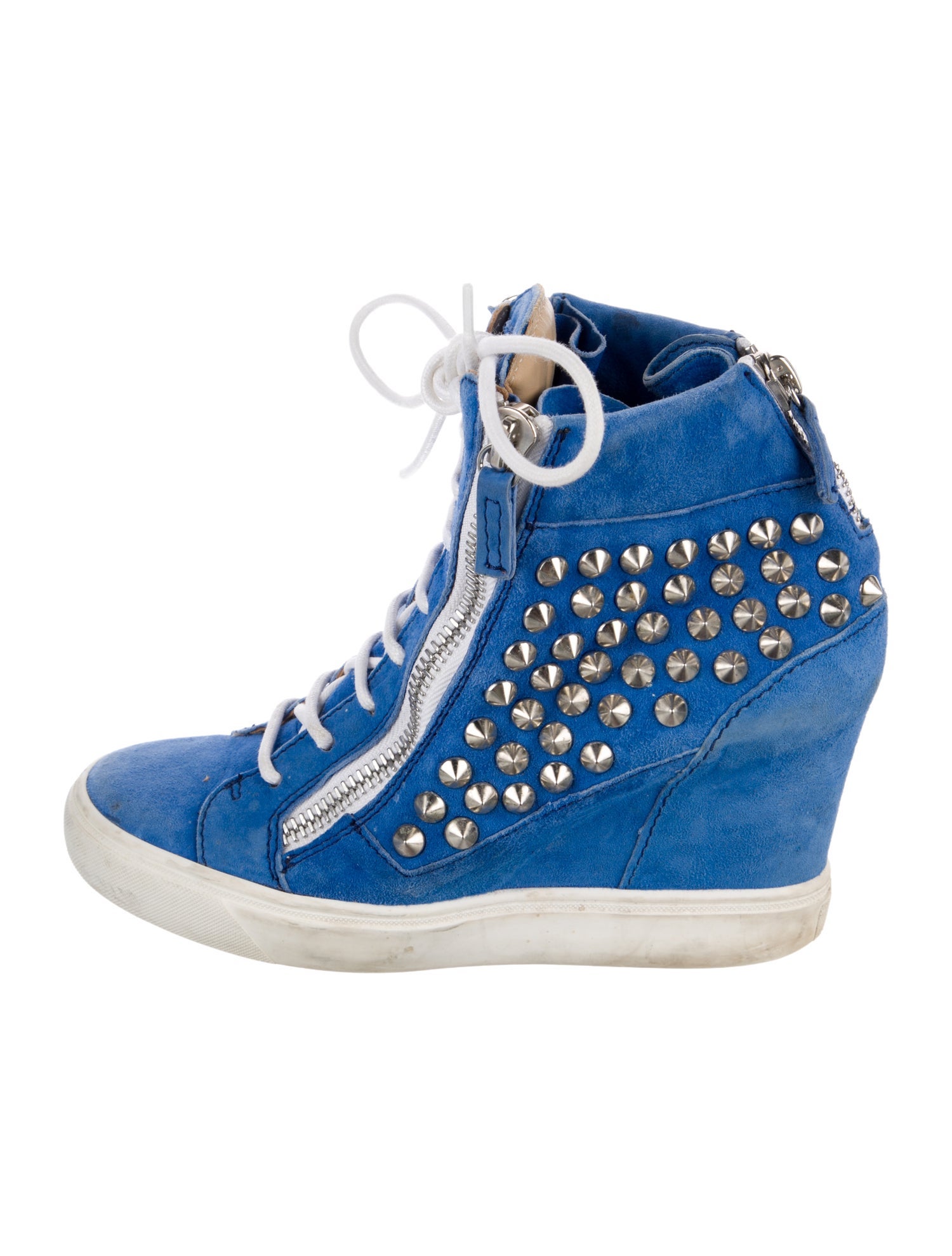 Giuseppe Zanotti Suede Studded Accents Lace-Up Boots