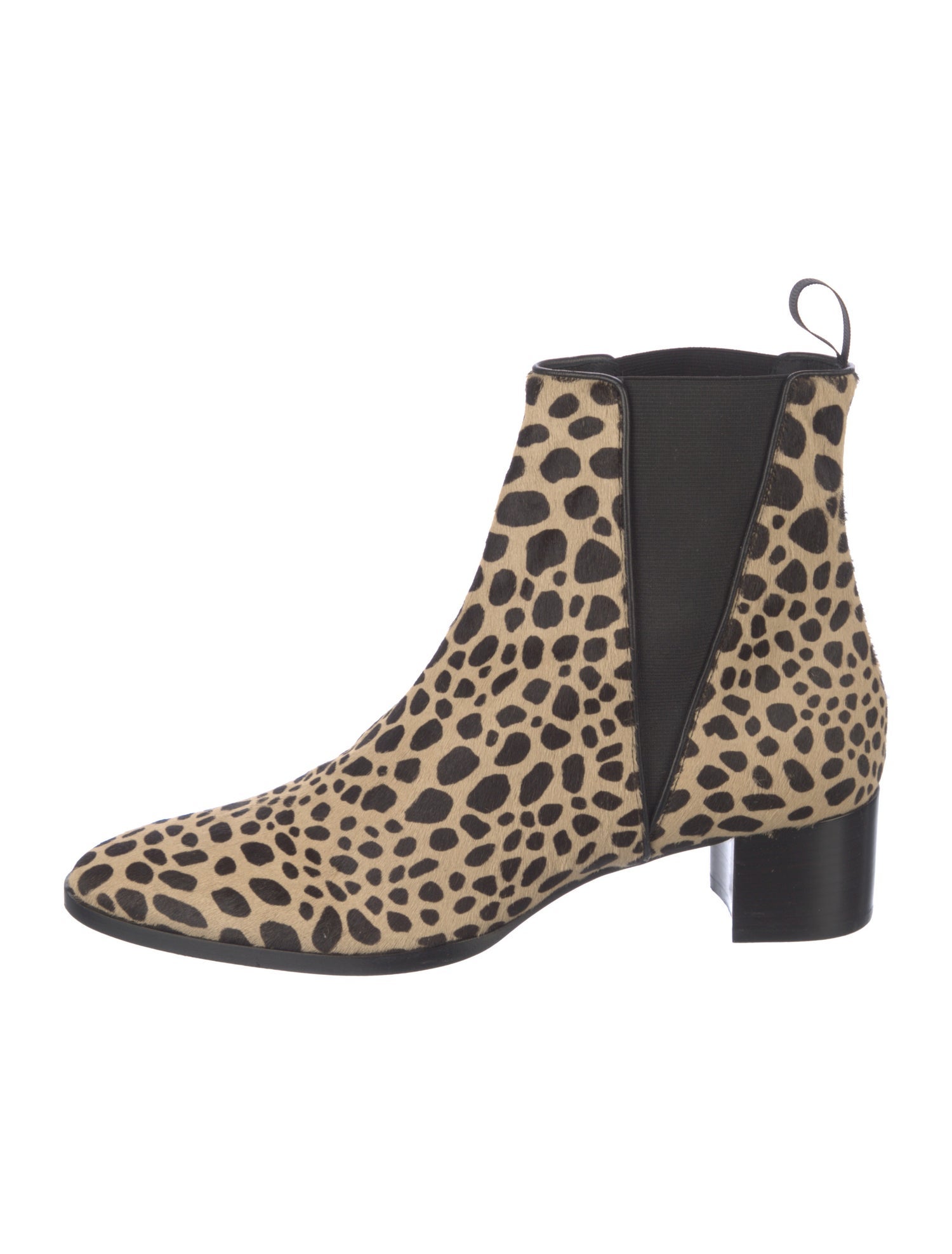 Giuseppe Zanotti Ponyhair Animal Print Chelsea Boots