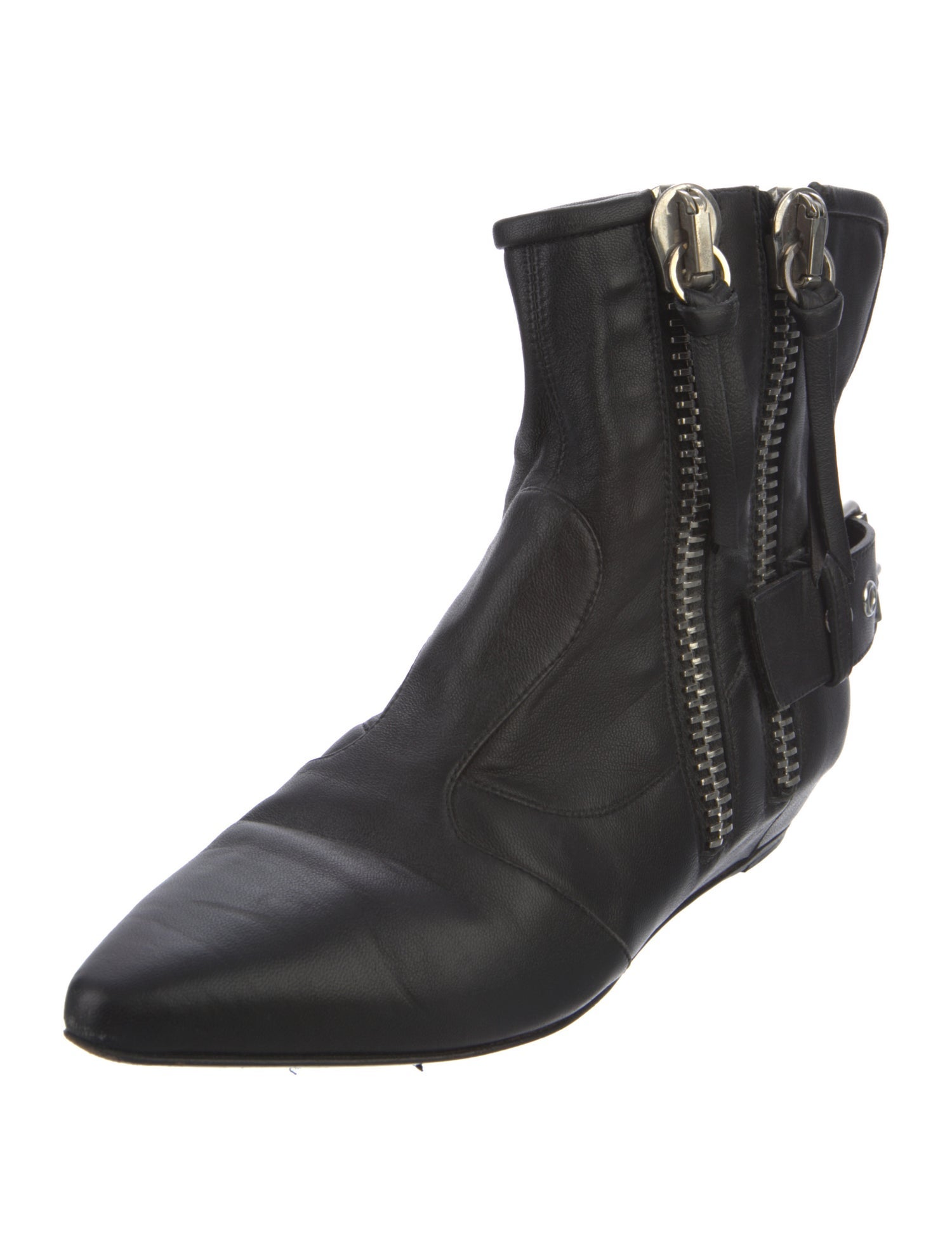 Giuseppe Zanotti Leather Cutout Accent Boots