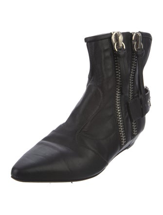 Giuseppe Zanotti Leather Cutout Accent Boots