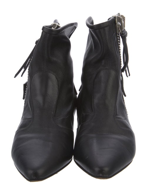 Giuseppe Zanotti Leather Cutout Accent Boots