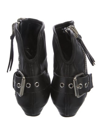 Giuseppe Zanotti Leather Cutout Accent Boots