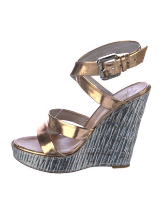 Giuseppe Zanotti Leather Printed Sandals