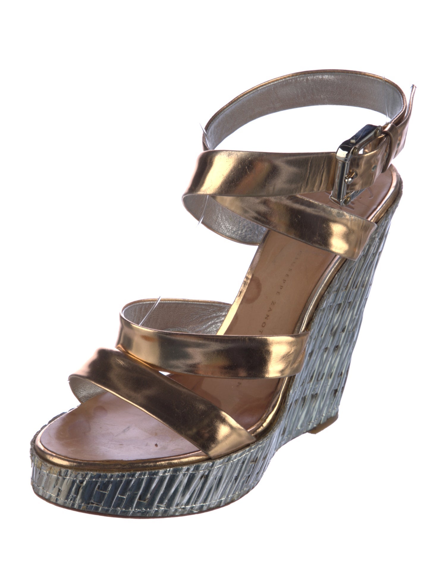 Giuseppe Zanotti Leather Printed Sandals