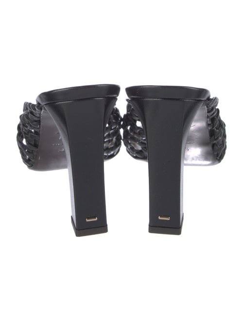 Giuseppe Zanotti Leather Braided Accents Slides